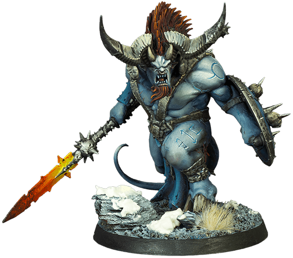 Ogroid myrmidon painted miniature